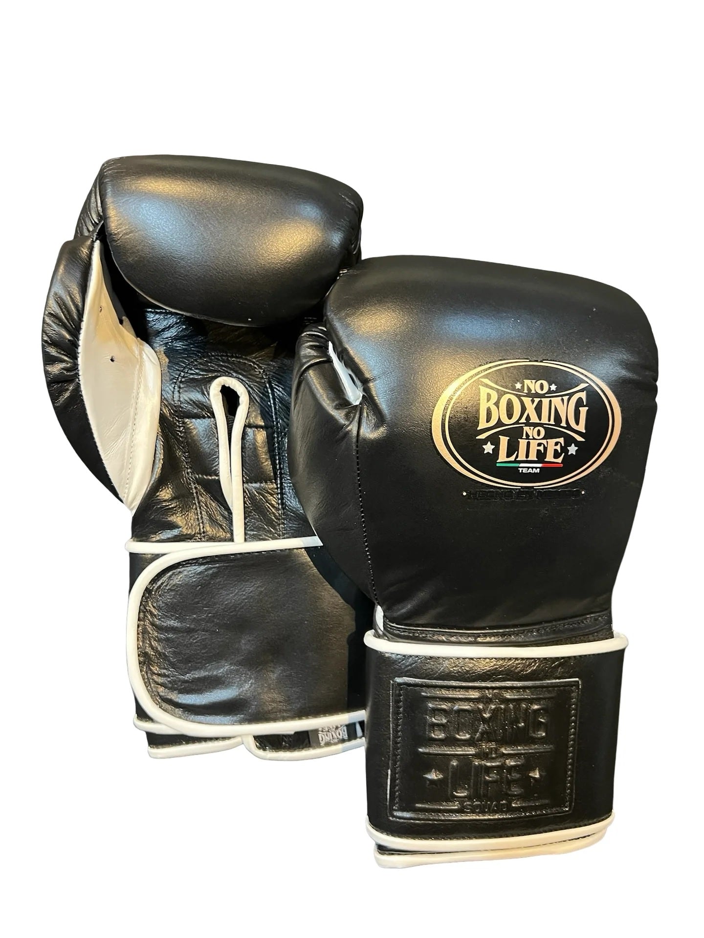 Custom No Boxing No Life Training Gloves - Black/ White