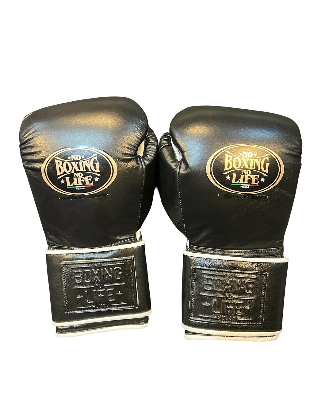 Custom No Boxing No Life Training Gloves - Black/ White