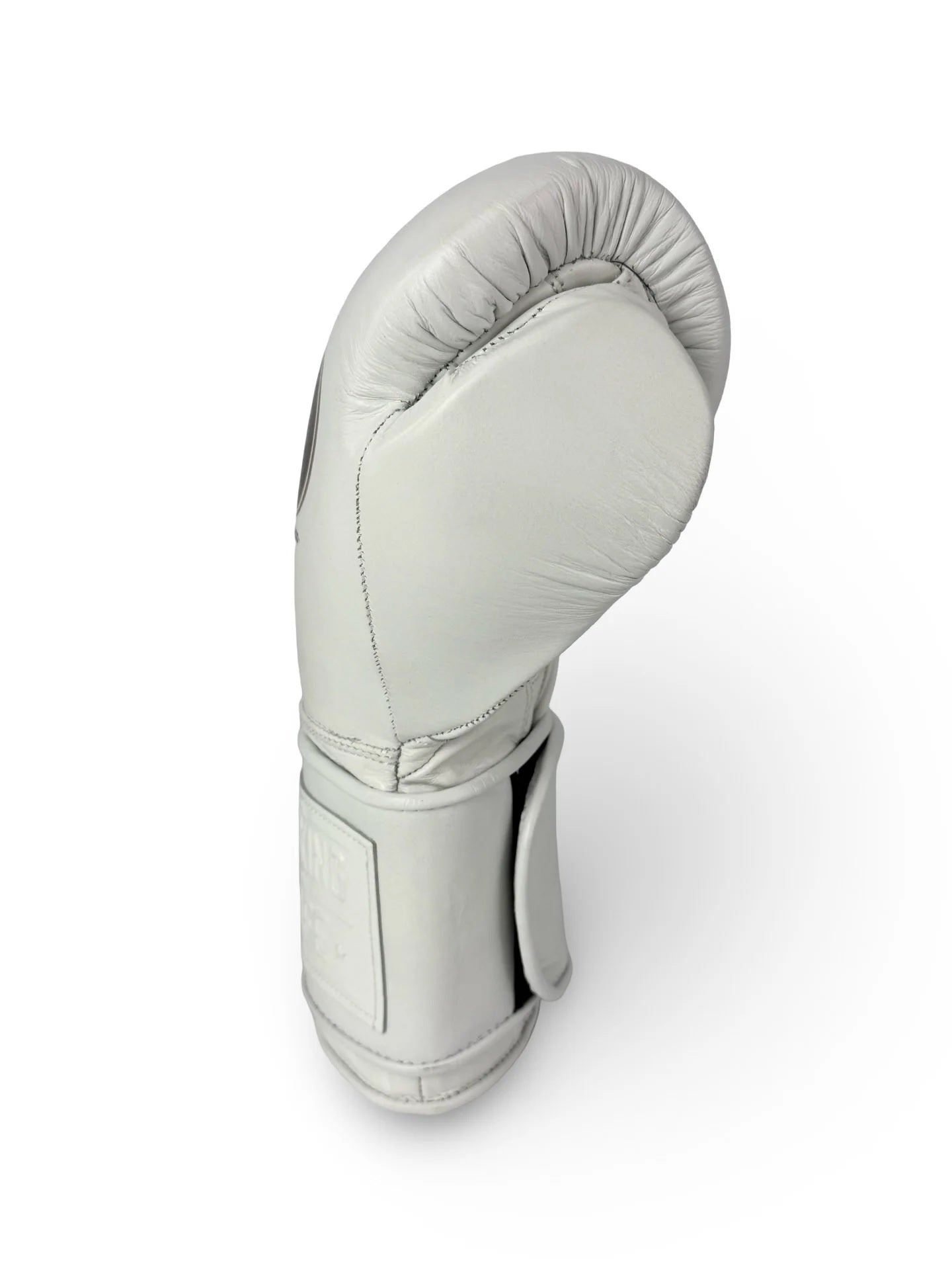 Customized Hook & Loop No Boxing No Life Sparring Training Boxing Gloves - Full White