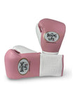 No Boxing No Life Sparring Training Premium leather Boxing Gloves - Pink/ White